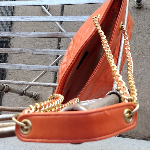 Tangerine Dream Bag Tote Satchel Purse Chanel style - Picture 3 of 13